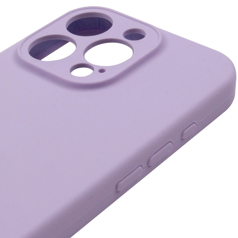 Чехол Silicone Case с защитой камеры для Apple iPhone 14 Pro Max (6.7") – Сиреневый / Lilac. Фото 7 из 13