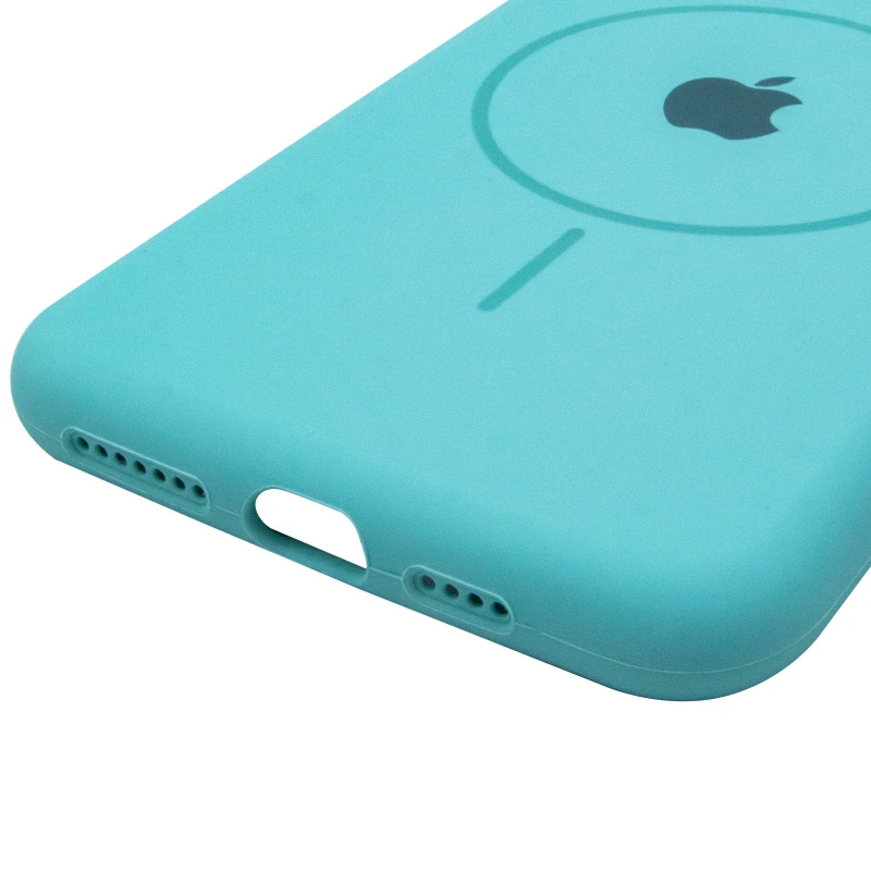 Чехол Silicone Armor Max with MagSafe для Apple iPhone 11 Pro Max (6.5") – Бирюзовый / Marine Green. Фото 14 из 14