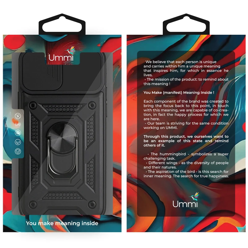 Ударопрочный чехол Ummi Camshield Serge Ring (in box) для Samsung Galaxy A18 фото 2 из 3