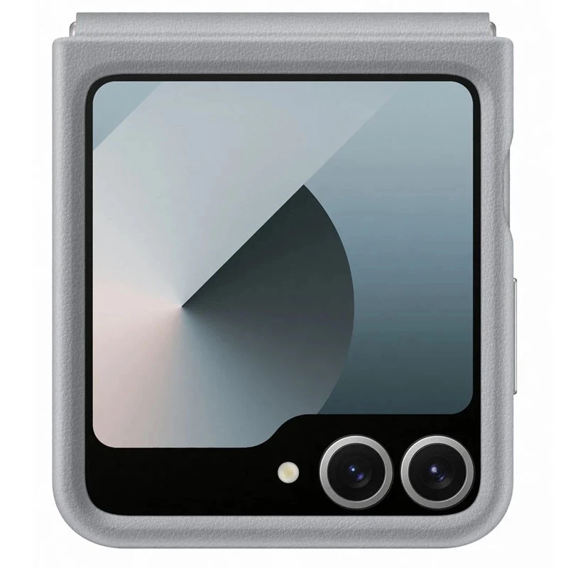 Шкіряний чохол Leather Case Premium на Samsung Galaxy Z Flip6 – Gray. Фото 6 з 11