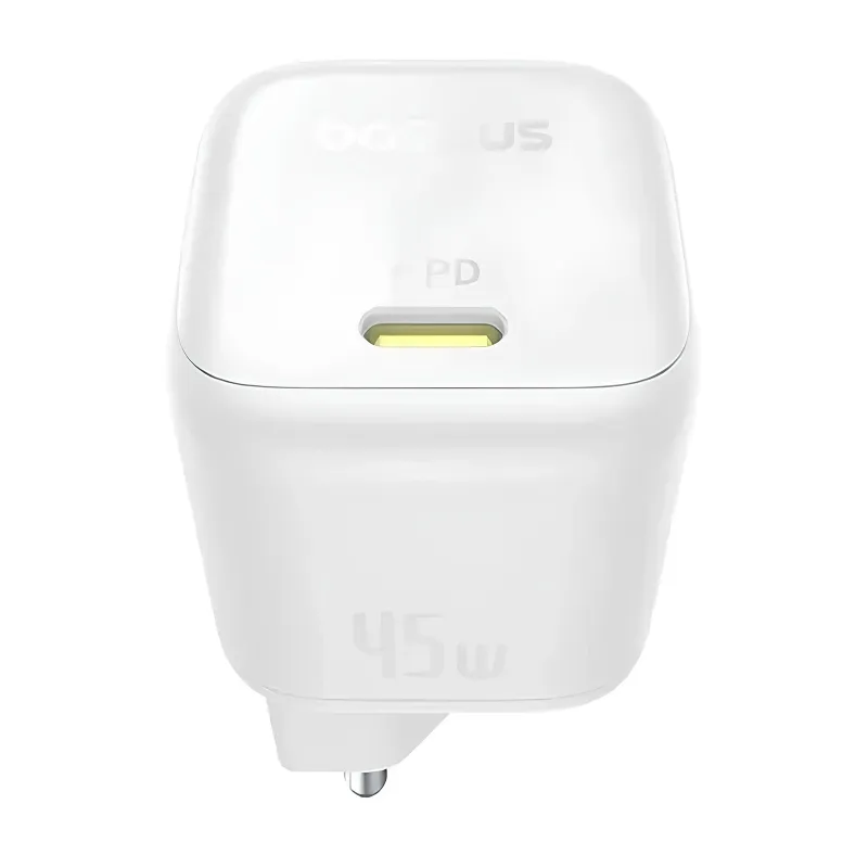 МЗП Baseus EnerFill FN22 Fast Charger PD45W (1USB-C) (E01233) – Moon White. Фото 2 з 3