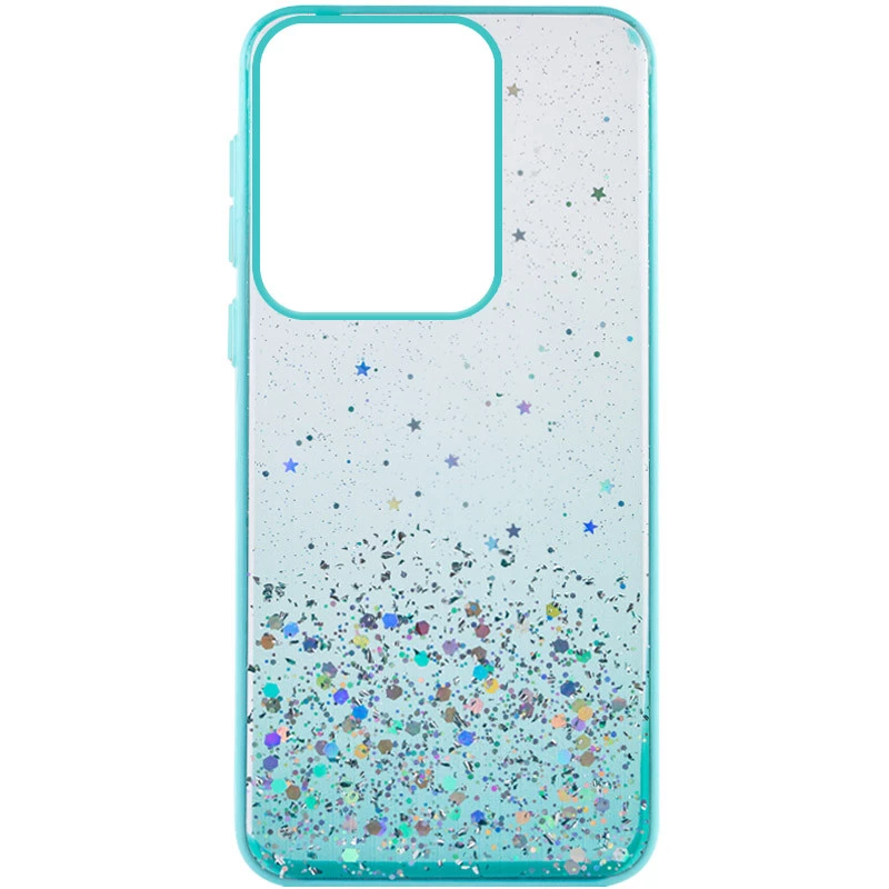 Чохол з блискітками для Xiaomi Redmi Note 13 Pro 4G – Бірюзовий. Фото 2 з 3