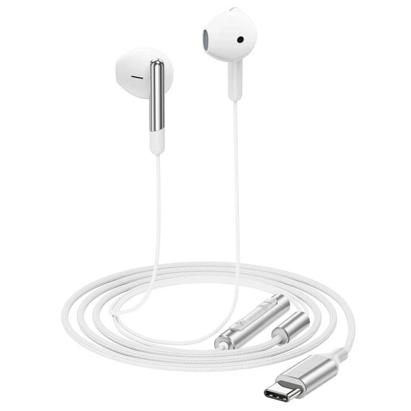 Навушники Acefast L3 (Type-C/1.2m) – White. Фото 4 з 4