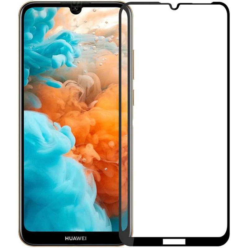 

Защитное стекло 2.5D CP+ для Huawei Y6p (Черный), Чорний