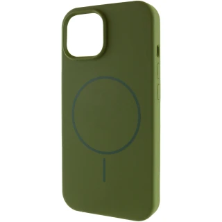 Чохол Silk Full Protective (AA) NO LOGO with Magnetic Fit для Apple iPhone 12 Pro (6.1") — Зелений / Dark Olive