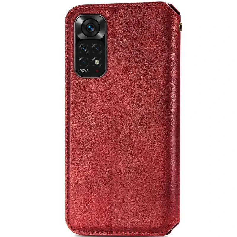 Чохол книжка GETMAN Cubic для Xiaomi Redmi Note 11 Pro 4G/5G – Червоний. Фото 2 з 4