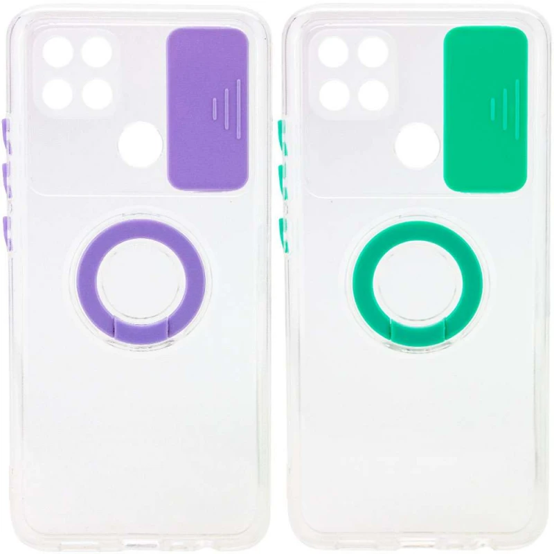 

Силіконовий чохол ColorRing зі шторкою для камери на Oppo A15s / A15