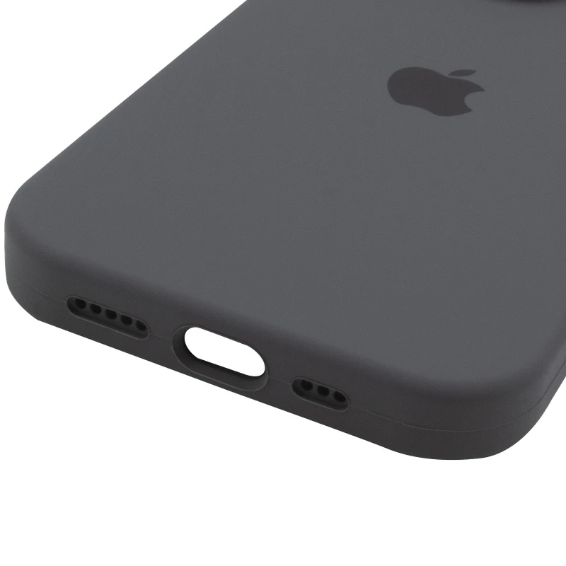 Чохол Silicone Case з захистом камери на Apple iPhone 14 Pro (6.1") – Сірий / Dark Gray. Фото 10 з 15