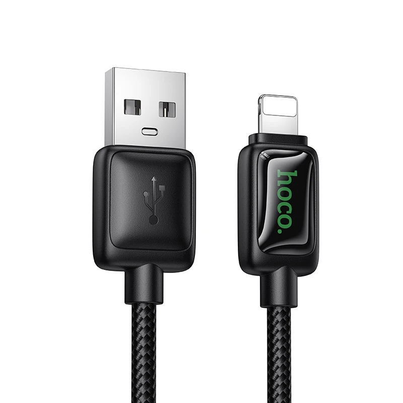 Дата кабель Hoco U146 Mundo USB to Lightning 12W (1.2m) – Black. Фото 1 из 7