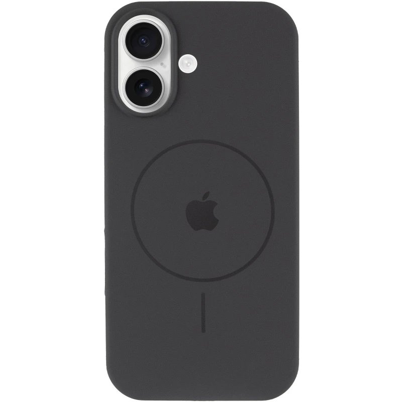 Чохол Silicone Case Full Protective (AA) V2 with MagSafe для Apple iPhone 17 (6.3") – Сірий / Dark Gray. Фото 5 з 11