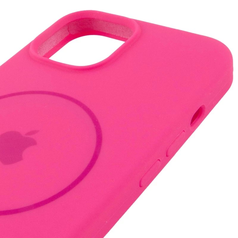 Чохол Silicone Armor Max with MagSafe для Apple iPhone 15 Plus (6.7") – Рожевий / Barbie pink. Фото 5 з 6