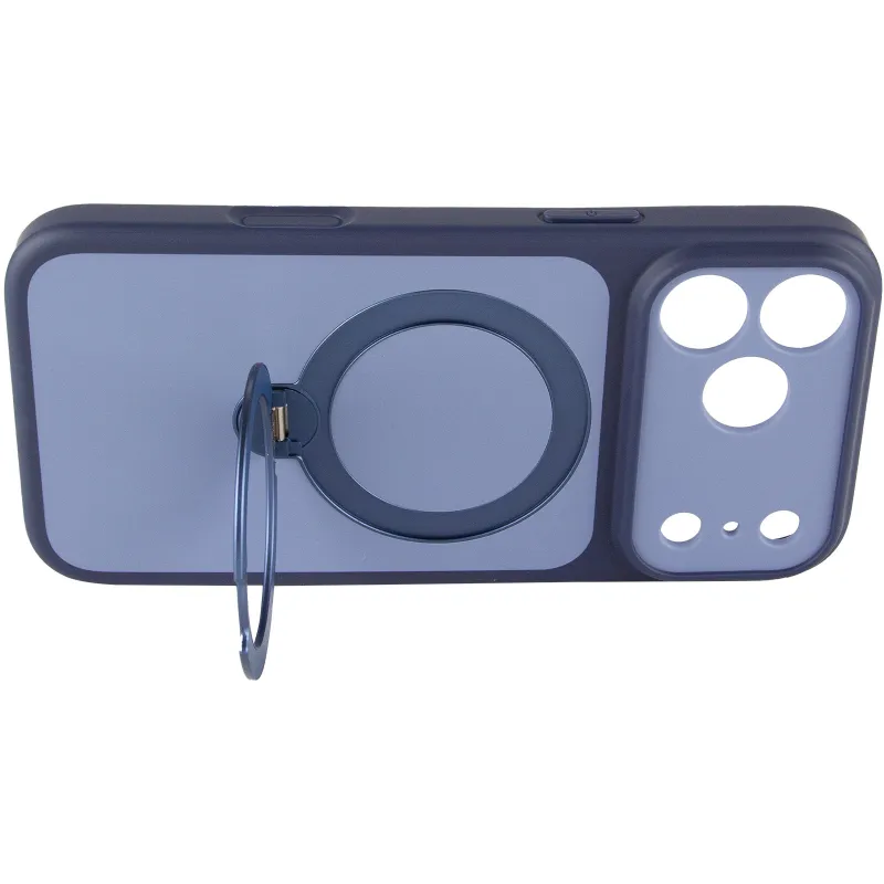 Чехол Ummi Full Camera with Magnetic Fit HQ Ring для Apple iPhone 18 Pro Max – Синий / Navy Blue. Фото 5 из 7