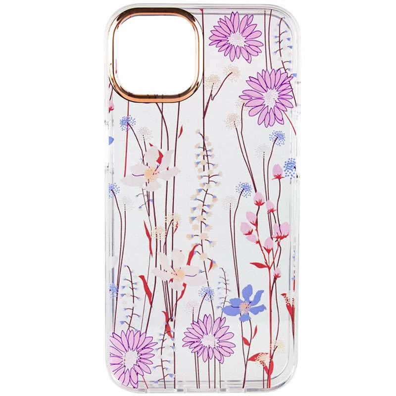 

TPU+PC чехол с цветами для Apple iPhone 13 Pro Max (6.7") (Spring bloom)