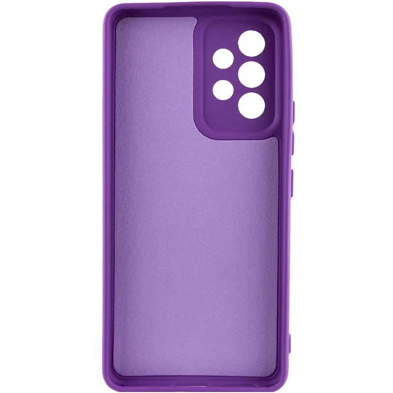 Кольоровий силіконовий чохол GETMAN із закритою камерою для Samsung Galaxy A53 5G – Фіолетовий / Purple. Фото 2 з 4