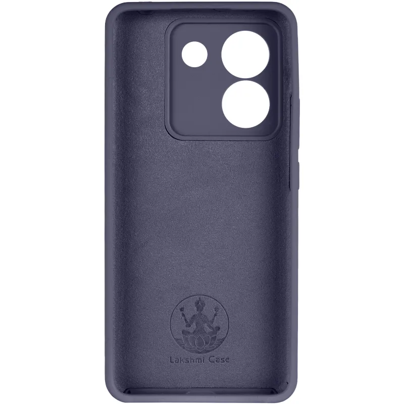 Чехол Silicone Case Lakshmi Premium з закритою камерою на Xiaomi Poco M7 pro 5G – Темно-синий / Midnight blue. Фото 6 из 8