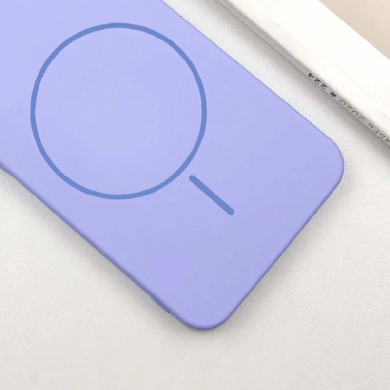 Силіконовий чохол Lakshmi MagFit з захистом камери для Samsung Galaxy S24 FE – Бузковий / Dasheen. Фото 6 з 11