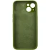 Чохол Silk Full Camera Protective (AA) NO LOGO для Apple iPhone 13 (6.1") – Зелений / Dark Olive. Фото 4 з 6