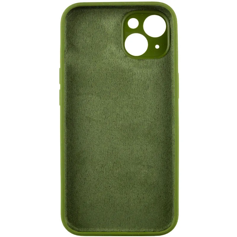 Чохол Silk Full Protective (AA) NO LOGO для Apple iPhone 16 Plus – Зелений / Dark Olive. Фото 7 з 12