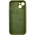 Чехол с закрытым низом Silicone Case для Apple iPhone 16 Plus – Зеленый / Dark Olive. Фото 7 из 12