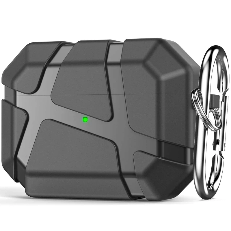 Ударопрочный футляр Titan Armor для наушников Airpods 3 – Black. Фото 2 из 3