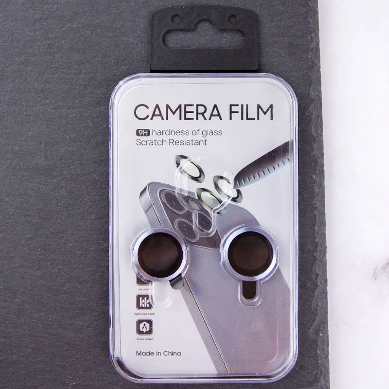 Металеве захисне скло на камеру на Apple iPhone 15 Plus (6.7") – Блакитний / Light Blue. Фото 4 з 9