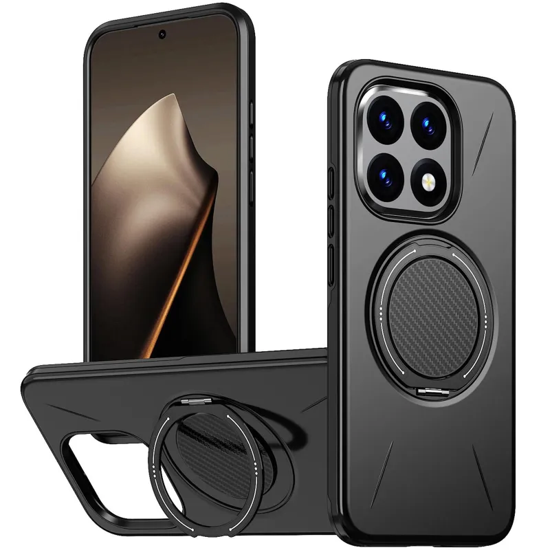 TPU+PC чохол Kalebol Magnetic Case для Xiaomi 15T – Black. Фото 2 з 3