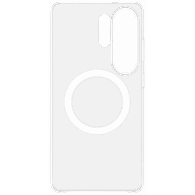 Чохол PC Clear Magnet Case (AAA) with MagSafe для Samsung Galaxy S26 Ultra – Clear / White. Фото 4 з 5
