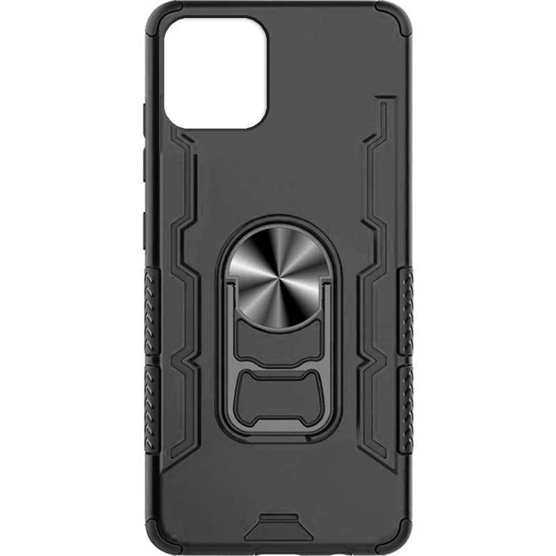 

Ударостойкий чехол Beer с кольцом для Apple iPhone 12 mini (5.4") (Черный), Чорний