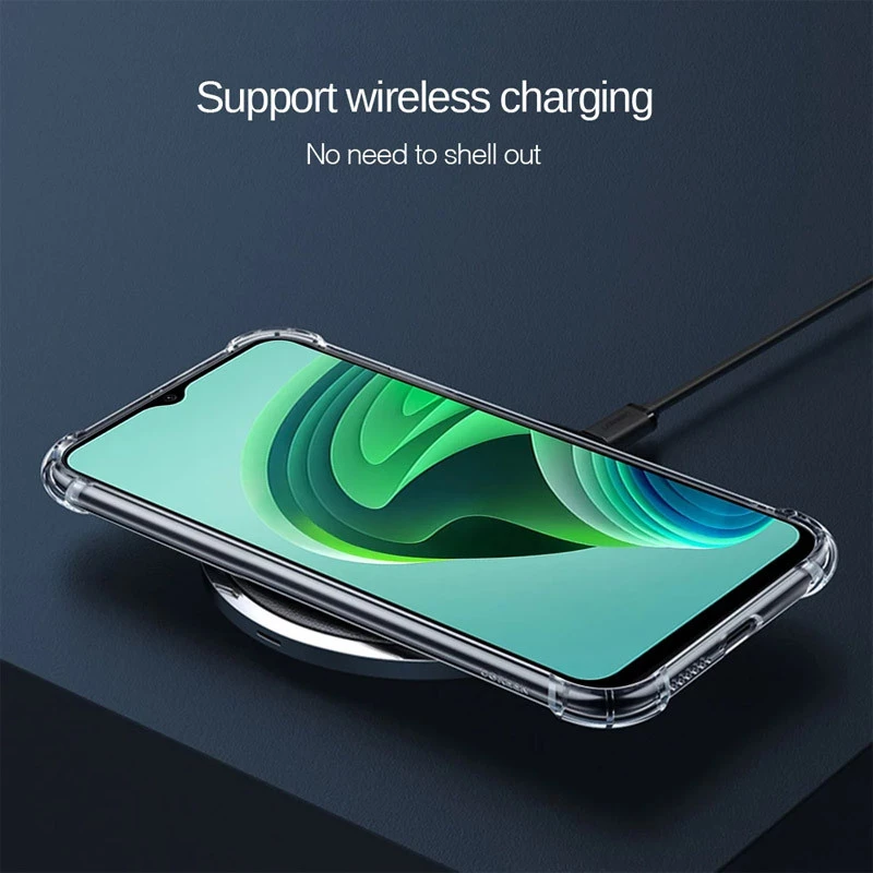 Ультратонкий силіконовий чохол GETMAN з критими бортами та камерою для Xiaomi Redmi Note 11E – Безбарвний (прозорий). Фото 3 з 6