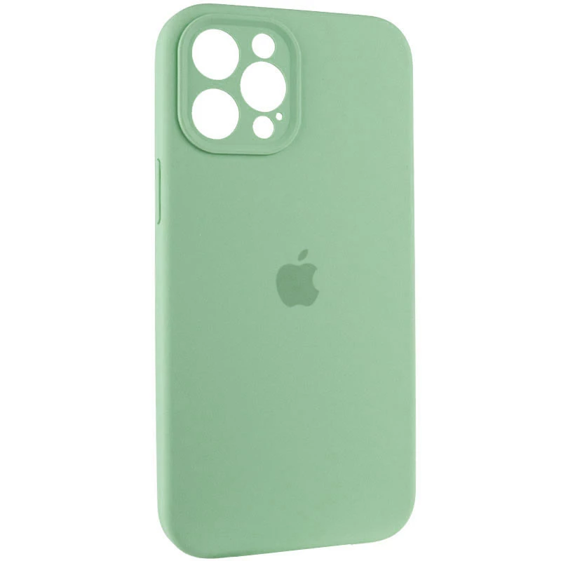 Чехол Silicone Case с защитой камеры для Apple iPhone 12 Pro Max (6.7") – Зеленый / Pistachio. Фото 2 из 4