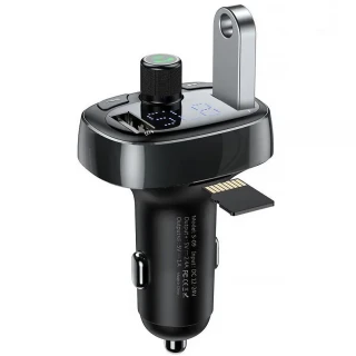 АЗУ FM модулятор Baseus S-09 Overseas Edition 3.4A (2USB-A) (CCMT000301) фото 1 АЗУ FM модулятор Baseus S-09 Overseas Edition 3.4A (2USB-A) (CCMT000301) фото 1 из 5