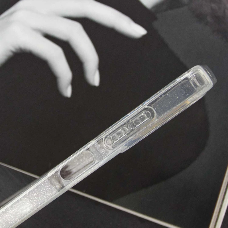 Прозрачный чехол с блестками Samsung Galaxy A13 4G – Clear. Фото 5 из 7