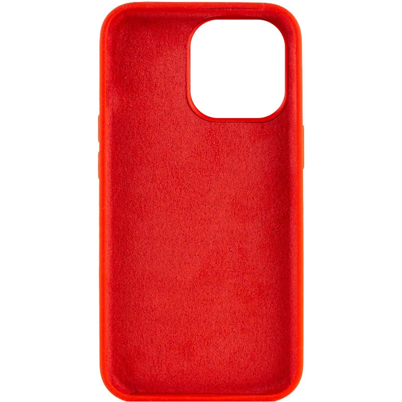 Чохол з закритим низом Silicone Case на Apple iPhone 14 Pro (6.1") – Червоний / Red. Фото 3 з 5
