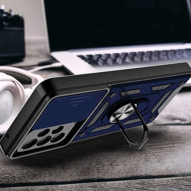 Протиударний чохол Serge Ring з захистом камери на Samsung Galaxy A32 (A325F) 4G – Синій. Фото 5 з 7