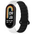 Ремінець Dual-color Magnetic для Xiaomi Mi Band 9/8 – White / Black. Фото 2 з 8
