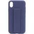 Чохол Silicone Case з тримачем на Apple iPhone XS Max (6.5") – Темно-синій / Midnight blue. Фото 1 з 5