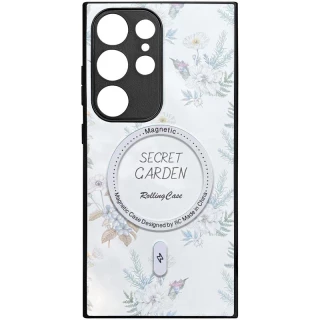 Чохол Flower Garden with MagFit для Samsung Galaxy S25 Ultra — White