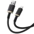 Дата кабель Baseus Dura Series Fast Charging USB to Lightning 2.4A (1m) (CB000122) – Gold / Black. Фото 5 из 5
