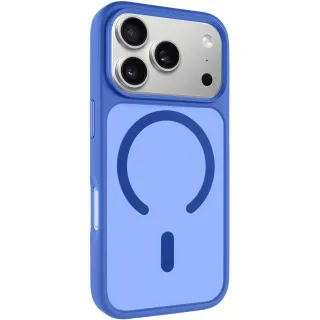 TPU+PC чехол Metal Buttons with Magnetic Fit для Apple iPhone 18 Pro — Голубой / Sky Blue