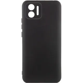 Кольоровий силіконовий чохол GETMAN із закритою камерою для Xiaomi Redmi 14C — Чорний / Black