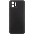 Кольоровий силіконовий чохол GETMAN із закритою камерою для Xiaomi Redmi 14C – Чорний / Black. Фото 1 з 2