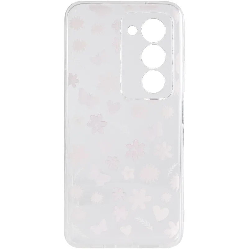Чехол TPU Clear Joy для Xiaomi Redmi 15 4G (Global) / 5G – Butterfly Garden. Фото 4 из 6
