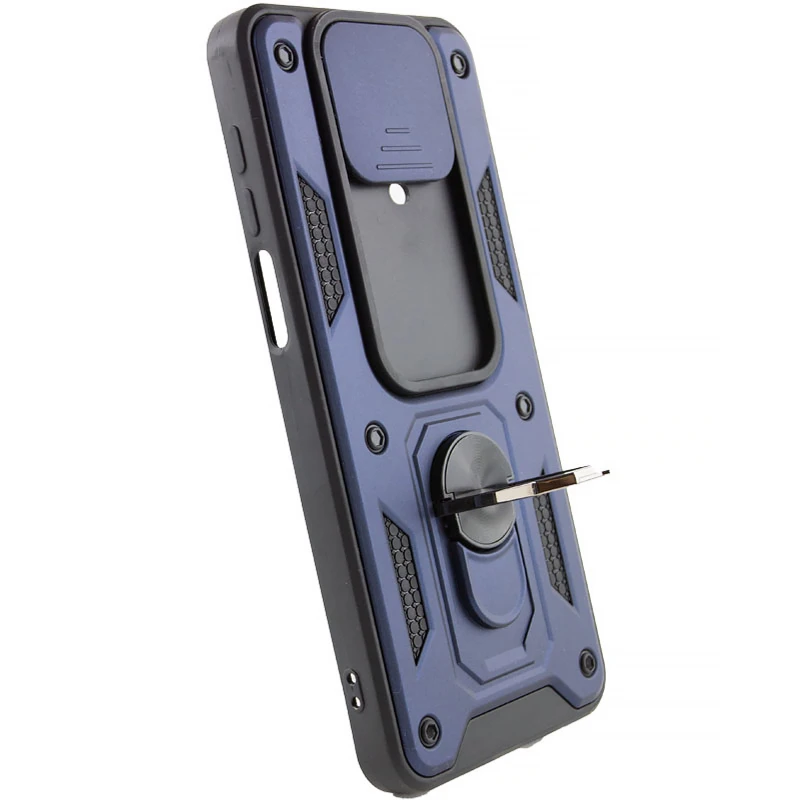 Ударопрочный чехол Ummi Camshield Serge Ring (in box) для Xiaomi Redmi Note 9s / Note 9 Pro / Note 9 Pro Max – Синий / Navy. Фото 3 из 3