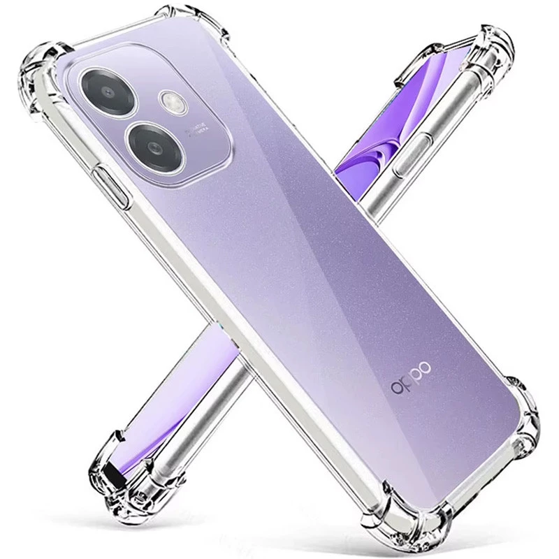 Ультратонкий силіконовий чохол GETMAN з критими бортами та камерою для Oppo A3 4G фото 1 з 1