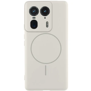 Чехол Silicone Cover Lakshmi Full Camera (AA) with Magnetic Fit для Motorola Edge 50 Ultra — Белый / White