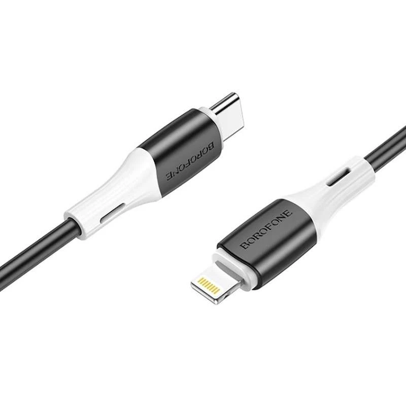 Дата кабель Borofone BX79 Type-C to Lightning (1m) – Черный. Фото 2 из 4