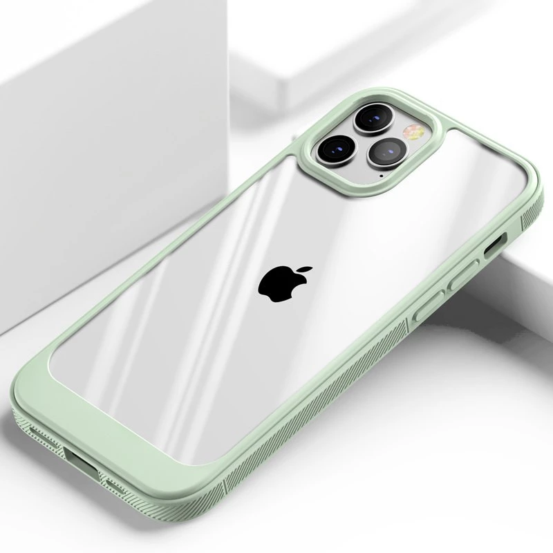 Силіконовий чохол з щільним обідком на Apple iPhone 12 – Green. Фото 3 з 4