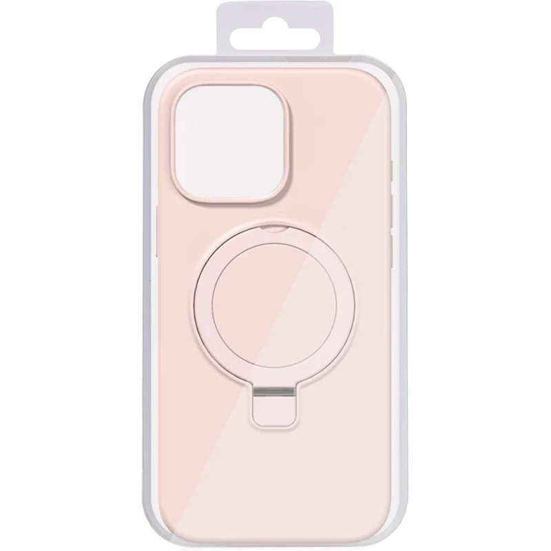 Силиконовый чехол Full Protective с кольцом-держателем (без логотипа) Apple iPhone 11 (6.1") – Pink. Фото 2 из 5
