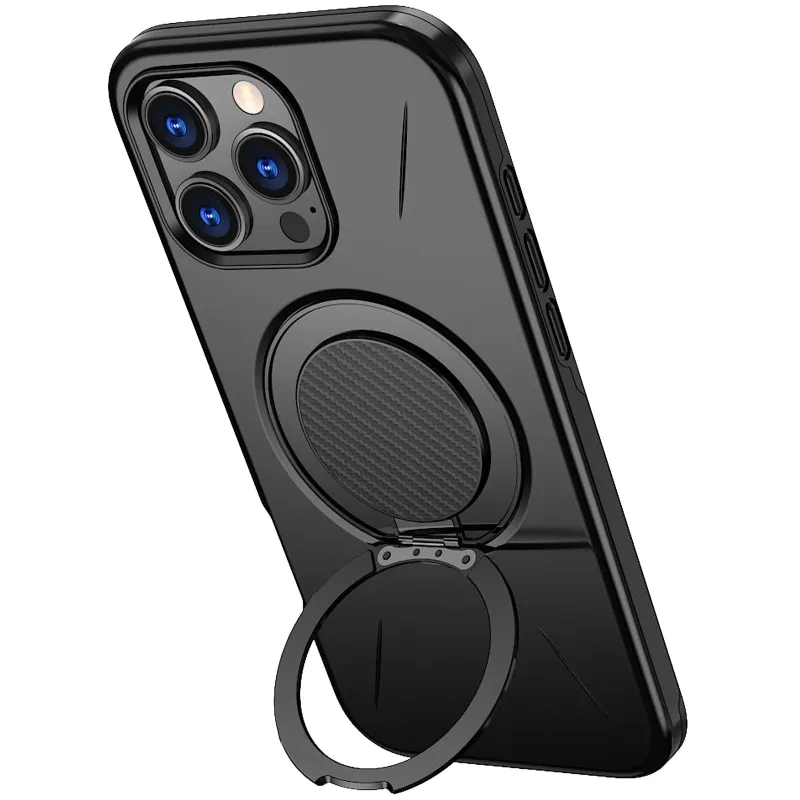 TPU+PC чохол Kalebol Magnetic Case для Apple iPhone 16 Pro Max – Black. Фото 3 з 3