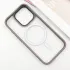 TPU+PC чохол Metal Buttons with Magnetic Fit для Apple iPhone 16 Pro – Сірий / Grey. Фото 3 з 6